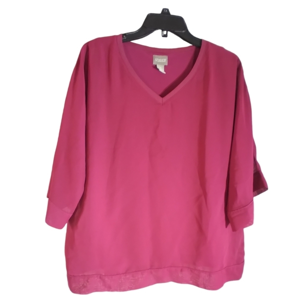 Chico's shear with lining top